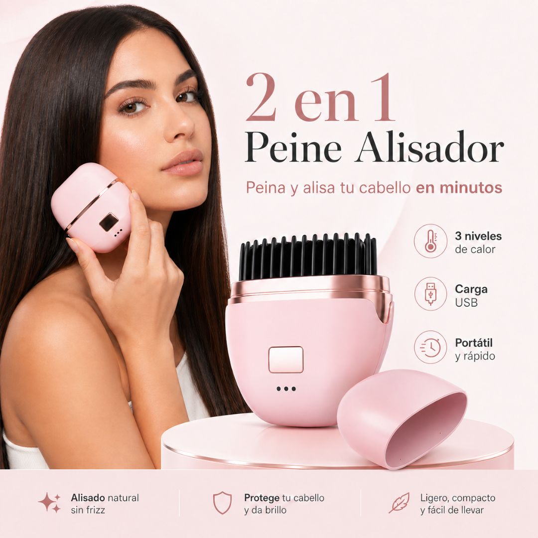 ZeroFrizz™ - Peine Alisador Portátil